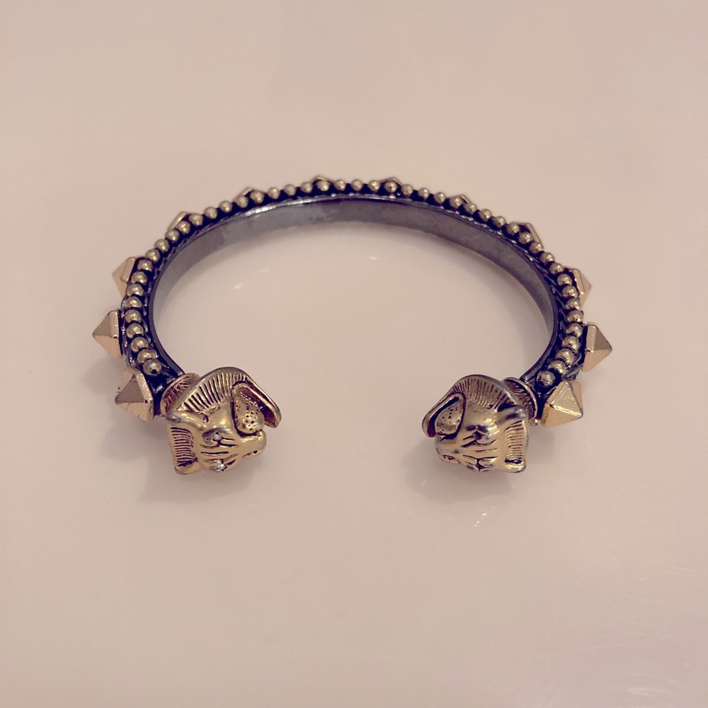Stella and Dot Open Studded Tiger Bangle Cuff